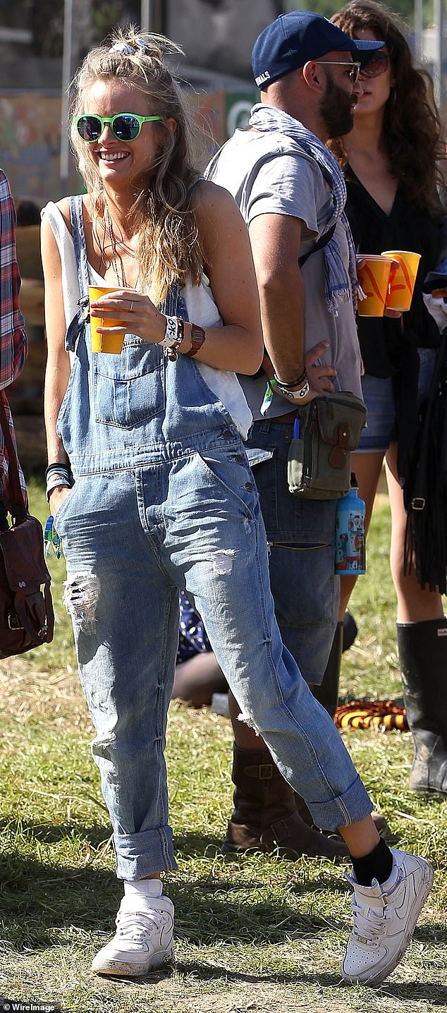 Cressida was introduced to Harry by his close cousin Princess Eugenie at a music festival in Hampshire. Pictured at Glastonbury in June 2013