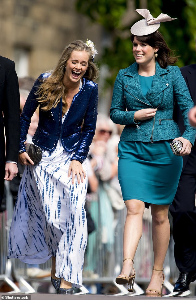 Cressida remains good friends with Princess Eugenie (pictured together in June 2013 at a wedding)