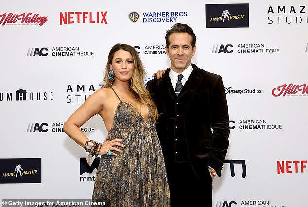Lively, 37, told the local planning board that she and husband Ryan Reynolds were planning to build a massive home to accommodate their growing family, months before announcing they were expecting their fourth child in 2022 (pictured in November that year)