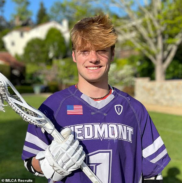 Jack Nelson (pictured) and Dixon were stars on the Piedmont HS lacrosse team and Nelson also played junior varsity football and varsity soccer