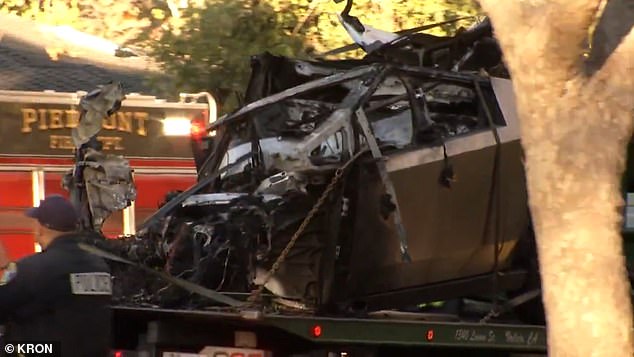 The National Highway and Traffic Safety Administration has begun reviewing the fiery Tesla Cybertruck crash that left three local college students dead in Piedmont