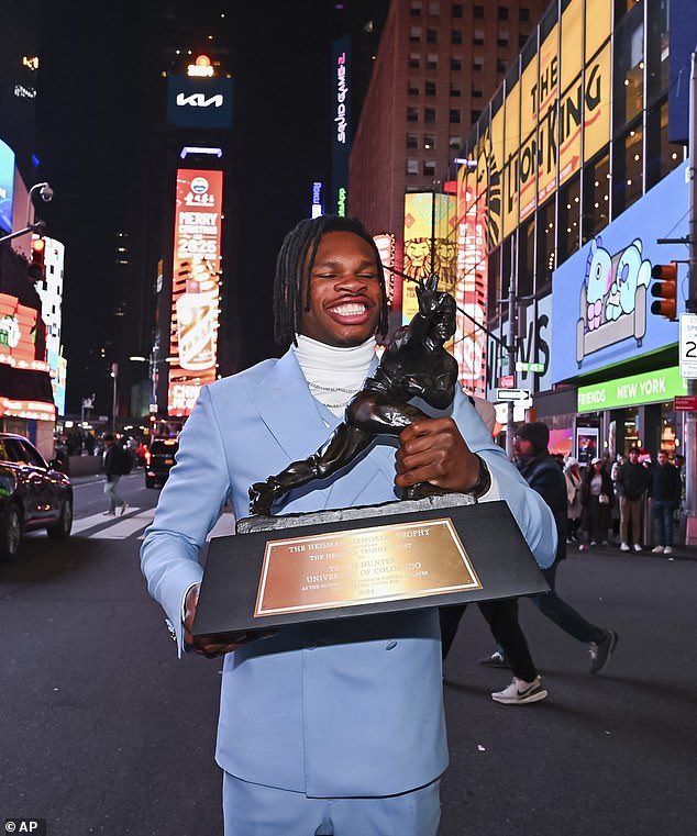 Lenee sparked controversy following Hunter's Heisman Trophy victory back in December