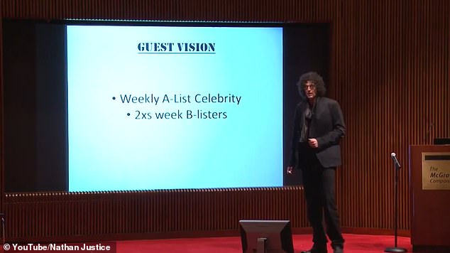 The Hamptons staple also told staffers he wanted them to ensure a steady flow of famous people through the studio, calling for a weekly A-list guest and two B-listers