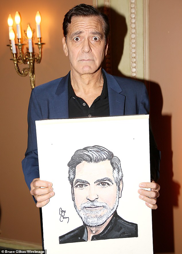 She branded Clooney (pictured Thursday) a 'coward' as she criticized his New York Times op-ed where he called for Joe Biden to exit the 2024 presidential race against Donald Trump