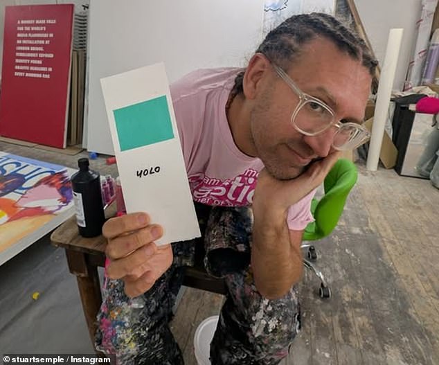 British artist Stuart Semple from Dorset is known for installations and sculptures, as well as creating paints of the blackest black and the pinkest pink