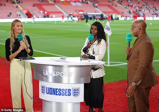 Aluko (middle) made the comments about Wright (right) in a radio interview earlier this week