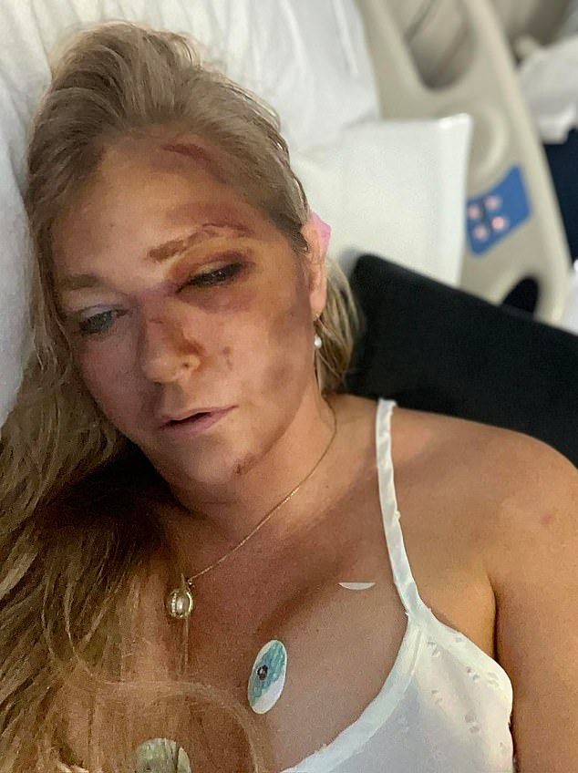On April 7 she was discharged from Sir Charles Gairdner Hospital in Perth after a week-long stay and chose to slip out the backdoor rather than face waiting media.