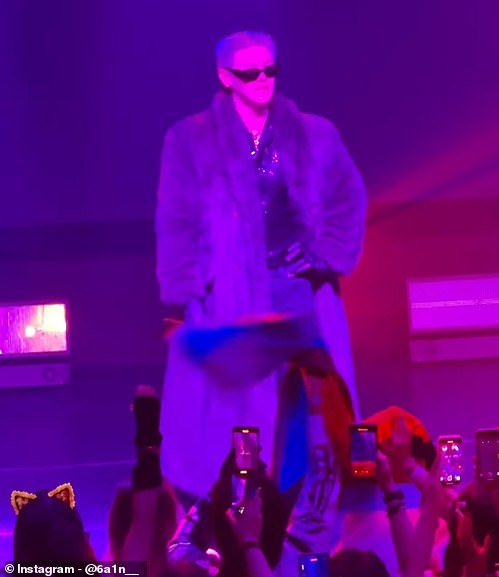 'Tonight, I’m gonna share something with you guys,' he said, as seen in footage that circulated on Instagram in the hours after the show