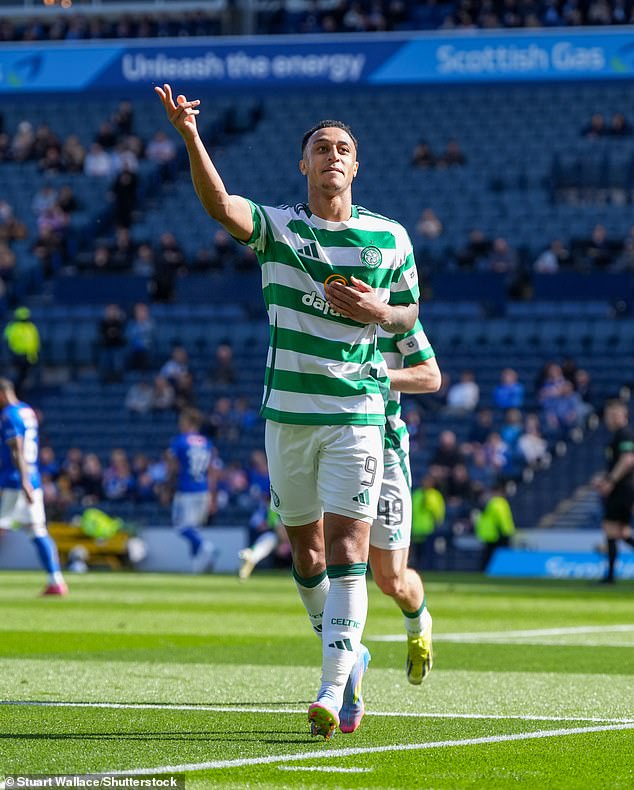 Adam Idah netted in last weekend's Scottish Cup semi-final rout over St Johnstone
