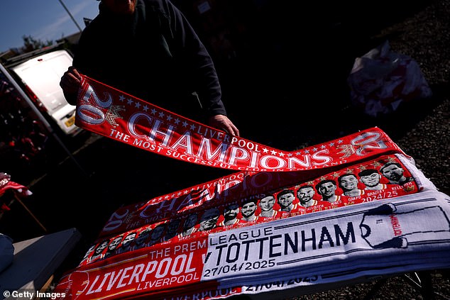 The Reds need only to avoid defeat against Tottenham on Sunday afternoon to be champions