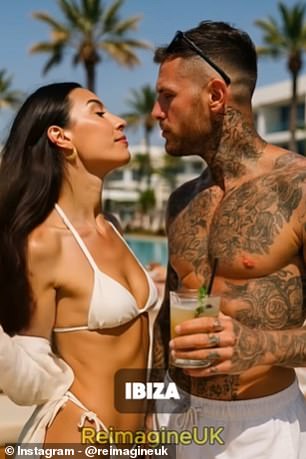 Brits visiting Ibiza are young and good looking - and wouldn't look out of place on the latest season of Love Island