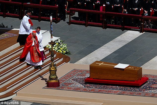 The seating plan for dignitaries was based on a complex order of precedence, with Argentina - the country of the Pope's birth - and Italy at the front