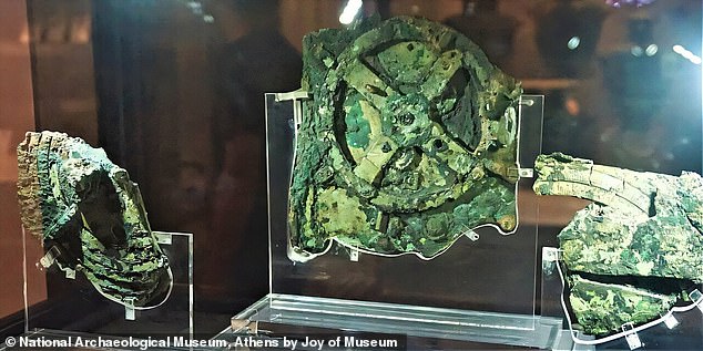 Fragments of the Antikythera Mechanism, an ancient Greek analog computer that is believed to be used to help teach Greeks about our place in the cosmos