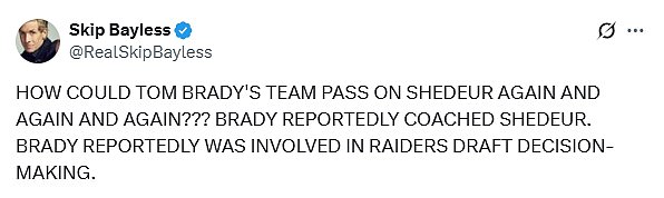 An irate Skip Bayless shared a particularly explosive response to the shocking slide