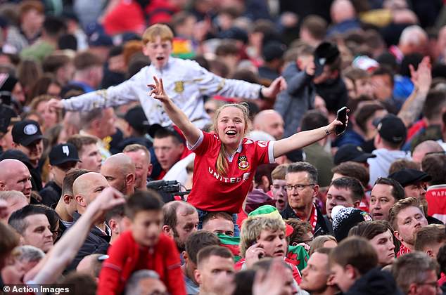 Wrexham fans invaded the pitch at full time as the club's stunning rise continued