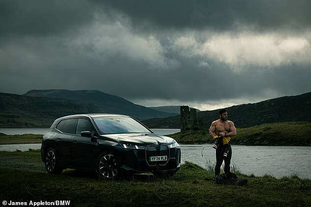 The challenge, sponsored by the BMW iX, is to swim around the entirety of the Icelandic coastline in waters that can drop below 0°C (32°F). Throughout the journey the electric vehicle will cross Iceland's rugged terrain to keep Ross supplied and recover scientific samples collected as he travels