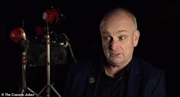 Lee has spent the last 30 years investigating the intersection between religion, history and extraterrestrial life. Here, he appears in his film The Cosmic Joker