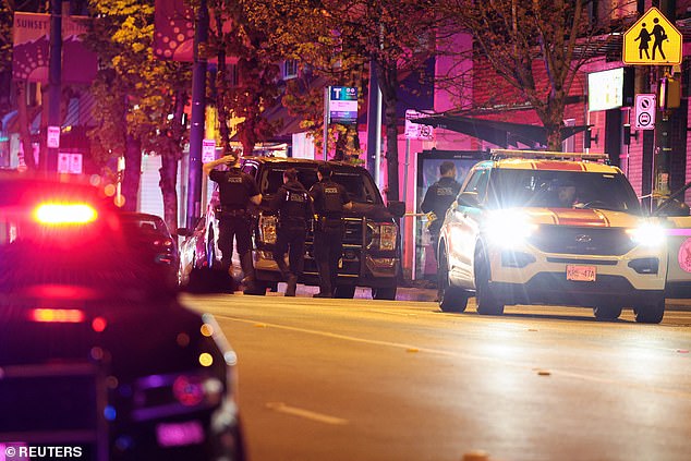Major crime detectives and collision reconstruction teams remained at the scene late into the evening
