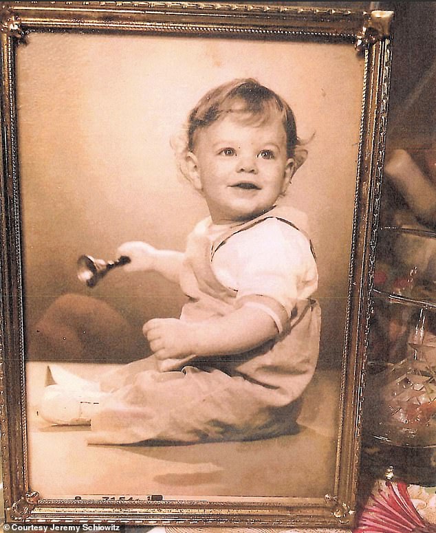 Kevin was switched in the hospital with Ross McMahon, pictured here as a baby. The pair shared the same last name and were born 45 minutes apart