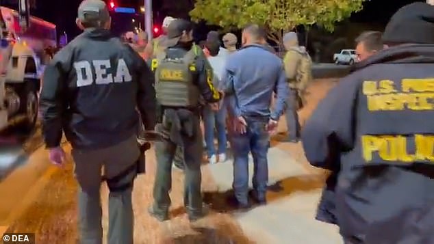 Many of those detained were not in the country legally and taken into Immigration and Customs Enforcement (ICE) custody