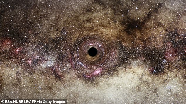 This is the first time that a lone black hole has ever been spotted since astronomers usually rely on the light from orbiting 'companion stars'. However, estimates suggest there could be up to 100 million black holes hidden among the hundreds of billions of stars in the Milky Way.