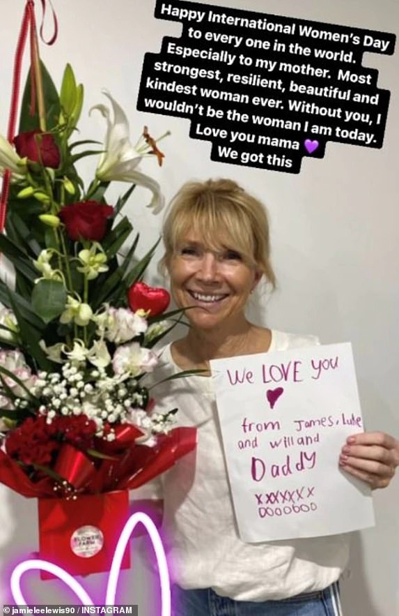Lewis's children have been strong supporters of their mother since it was revealed that their father had moved on with Adams