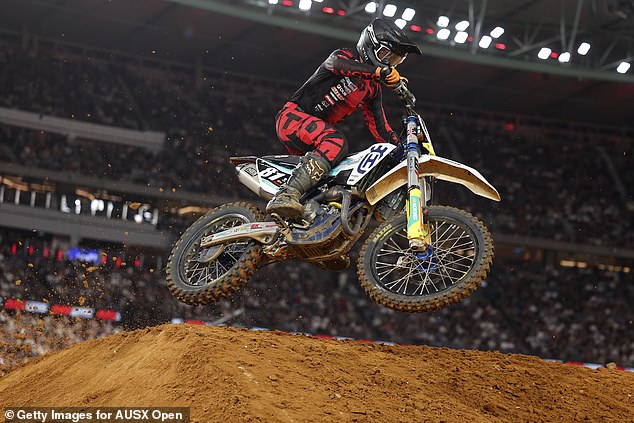 Evans (pictured competing in Melbourne last year) has been remembered as 'one of the best humans on this planet'