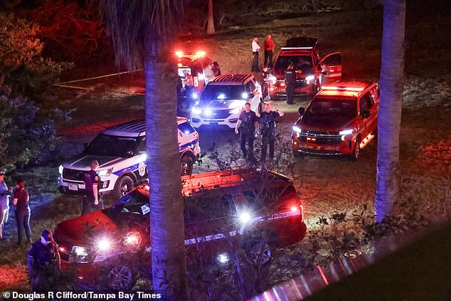 10 emergency service crews descended on the scene amid reports of the crash