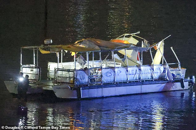 One of the passengers explained how the private boat crashed into the back of the ferry, causing damage to the top and the railing