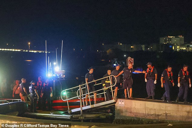 Passengers were all taken to safety after the crash, with upwards of 12 requiring further treatment at surrounding hospitals