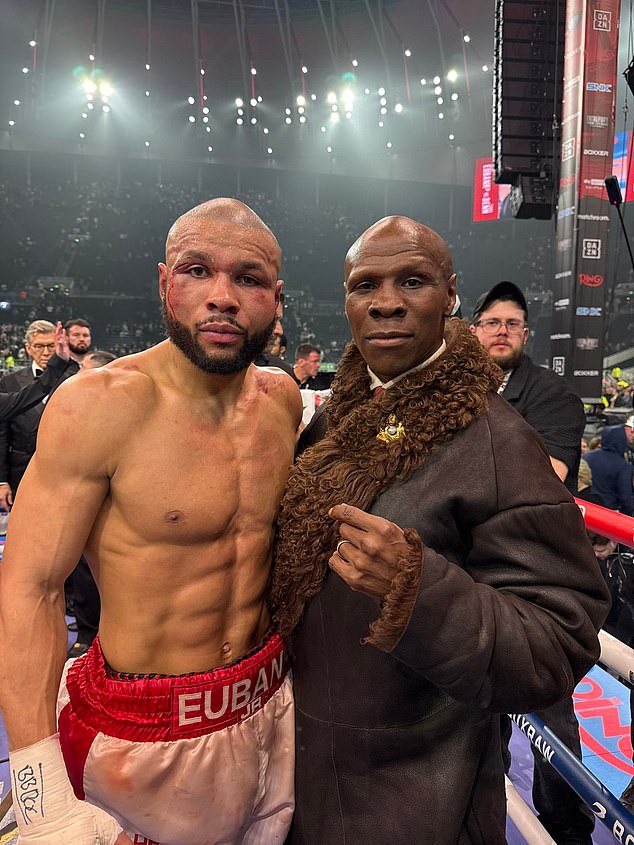 Fans criticised Hearn's reference to Eubank Sr, who was present for his son's win over Benn