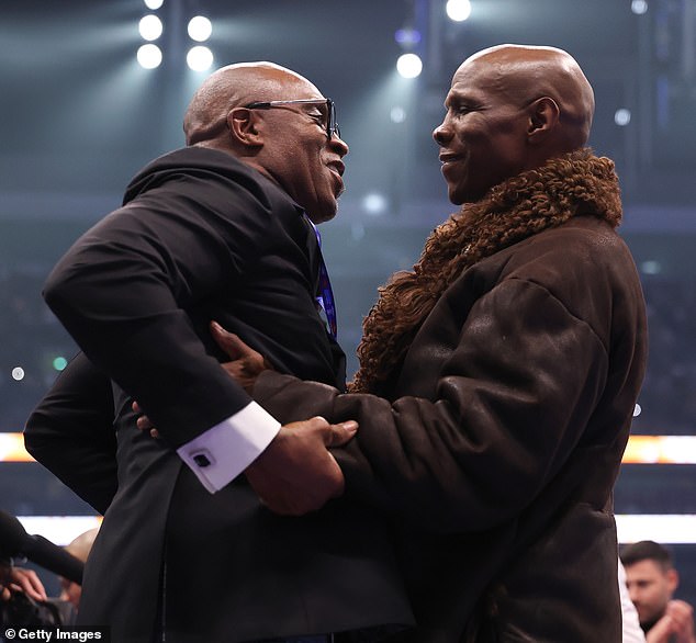 Nigel Benn and Eubank Sr reunited in the ring over 30 years on from their middleweight fights