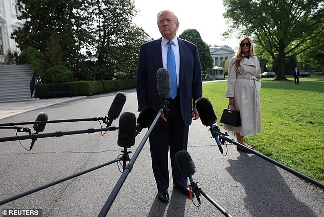 Recent polls have shown that Trump is seeing his approval ratings hovering at around 40 percent - despite his high favorability going into his second term