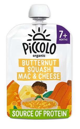 Of the four pouches tested containing meat ¿ known to be a good source of iron ¿ Piccolo's Butternut Squash Mac & Cheese contained the lowest level at 0.1mg