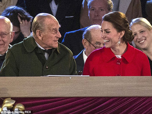Kate enjoyed a warm relationship with Prince Philip and saw him as a source of support and inspiration