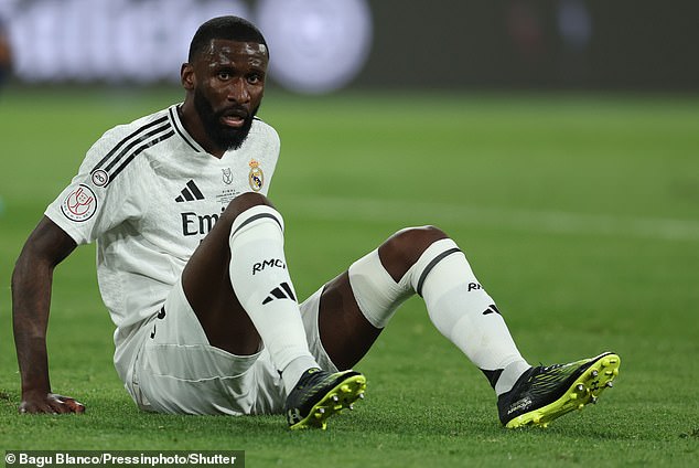 Rudiger, who has since apologised, could face a lengthy spell on the sidelines Football Federation disciplinary code stating that 'mild violence' towards the referee could result in a 12-game ban.