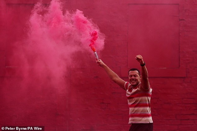 In the wake of the victory, parts of Liverpool city centre resembled something from a post-apocalyptic scene
