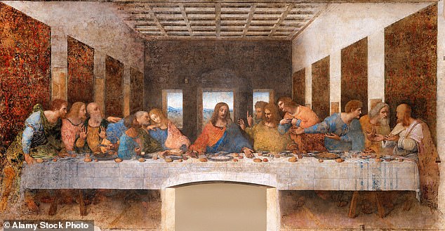 According to some sceptics, it is more likely that some of Jesus' disciples opened the tomb and stole his body in the night. But this ignores the fact that the tomb was guarded by Romans. Pictured: Leonardo da Vinci's The Last Supper