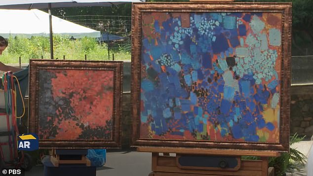 Pictured: Lynne Drexler Oil Paintings from 1959 and 1961, which were appraised between $350,000 and $570,000