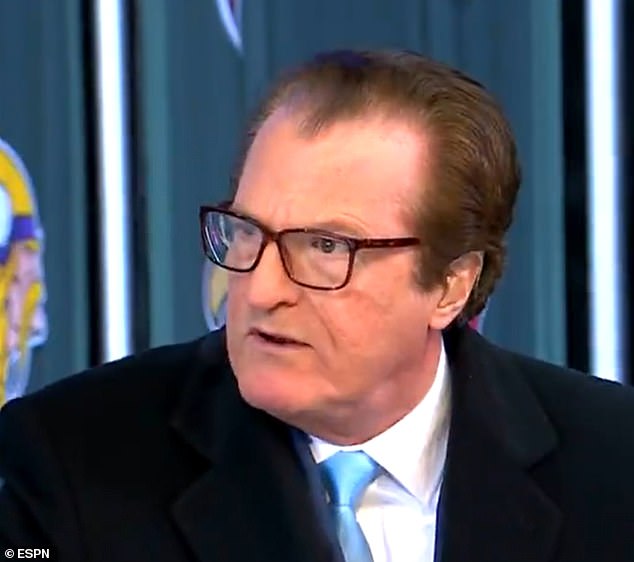 And Mel Kiper Jr. was furious about the quarterback's slide, calling it 'disgusting'