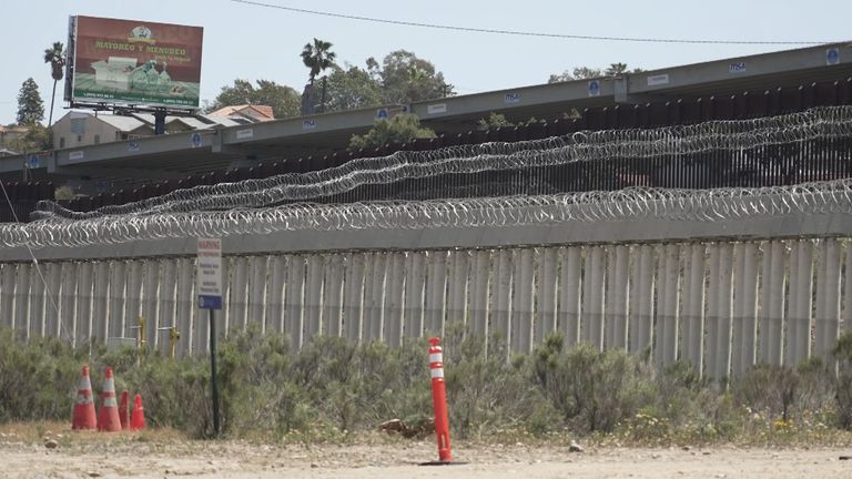 The border is deserted - a huge difference from just a few months ago