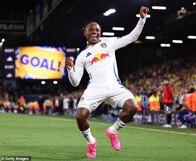 Largie Ramazani shows off his dancing feet after scoring a late brace against Bristol City