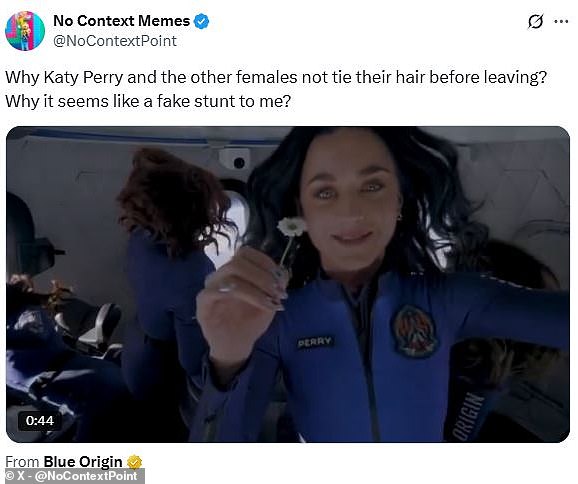 For some commenters, the absence of floating hair was definitive proof that the mission had been faked