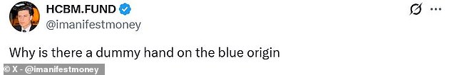 On social media, people already sceptical about the mission latched onto this new detail