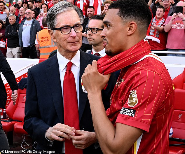 Pizzuti shared a photo of Alexander-Arnold and Henry in conversation after the win, and one of her comments has sparked mass speculation