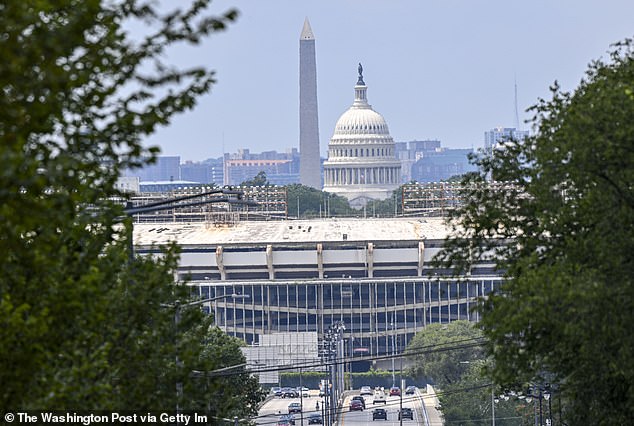 A window in the new venue will provide views of the Capitol and Washington Monument