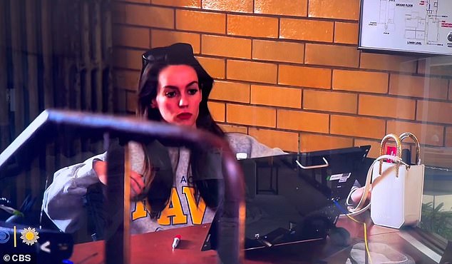 The 24-year-old had muscled awkwardly into boyfriend Bill Belichick's CBS interview
