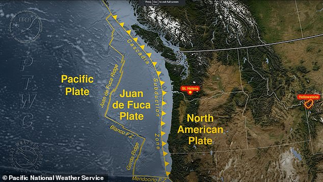 The Cascadia zone, which sits under Washington, Oregon, and northern California, is said to be 'overdue' for another major earthquake