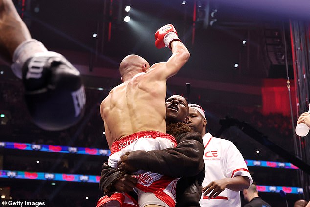 Eubank Sr's message came after his shock reunion with his son on fight night