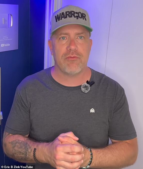 Zink (pictured now) is deeply concerned about the growing number of young men taking ED medicines not because they suffer from erectile issues, but because their lifestyle is wreaking havoc on their health.